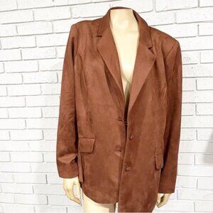 Issac Mizrahi Estate Faux Suede Whimsigoth Career - Size XL